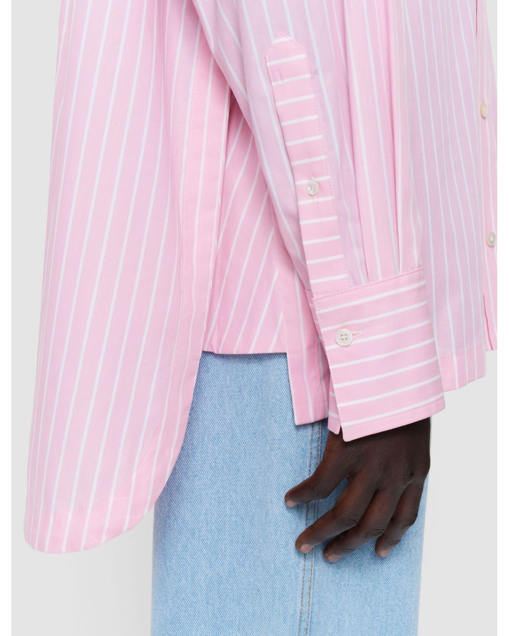 Joseph Pink Ranya Cotton Stripe Shirt