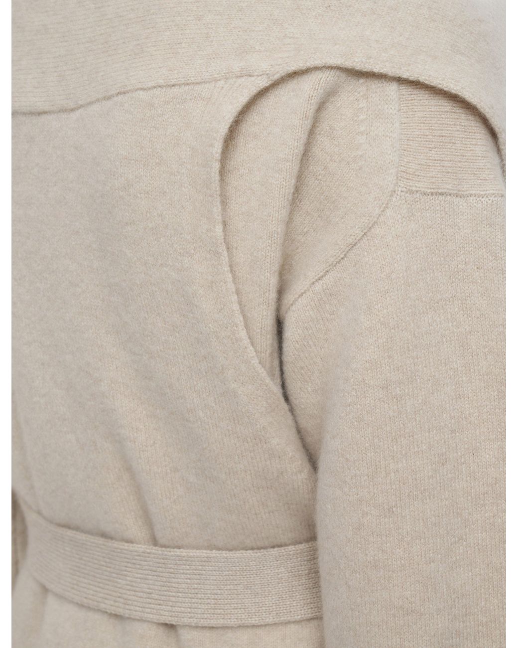 Joseph Natural Brushed Cashmere Sleeveless Wrap
