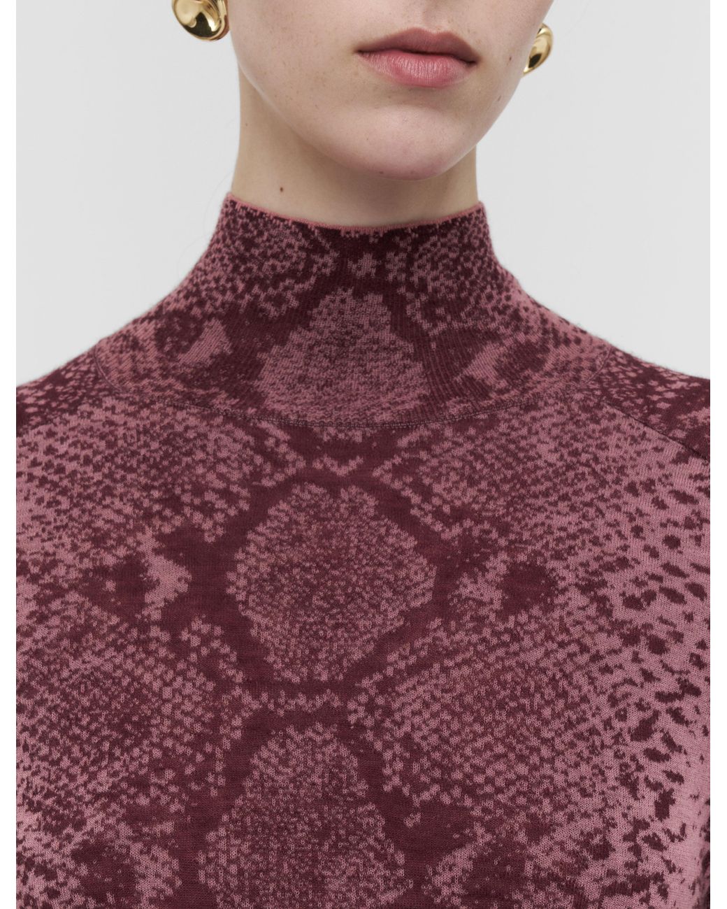 Joseph Red Yasmin Cashair Snake Jumper