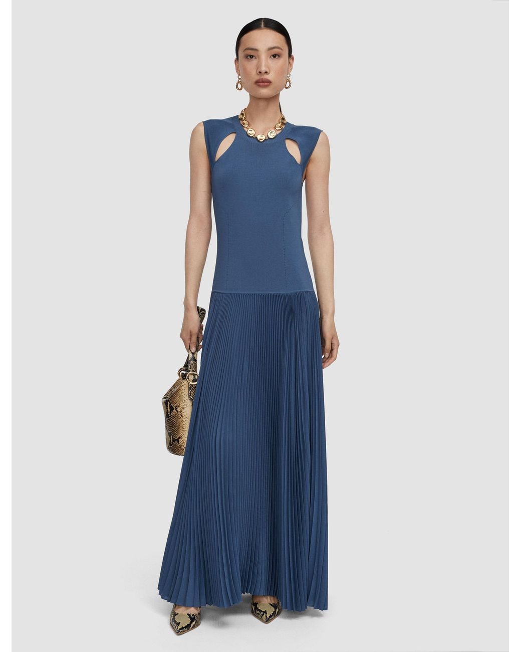 Joseph Blue Nereus Light Viscose Knit Dress