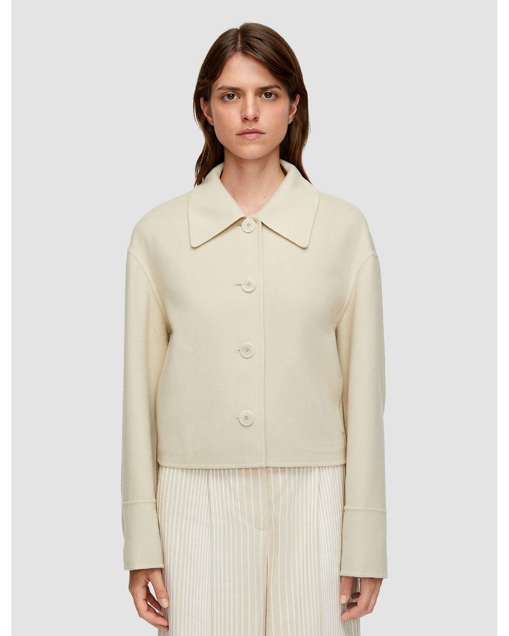 Joseph Natural Gerrard Light Double Face Wool Jacket