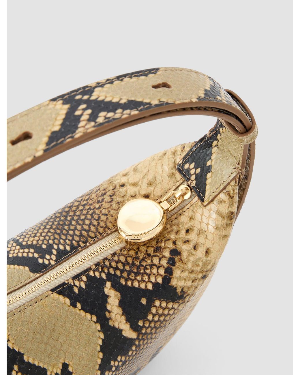 Joseph Natural Bean Snake Leather Bag