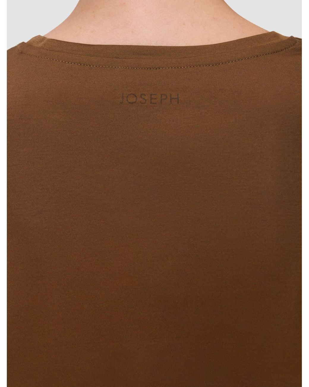 Joseph Brown Livia Mercerised Cotton T-Shirt