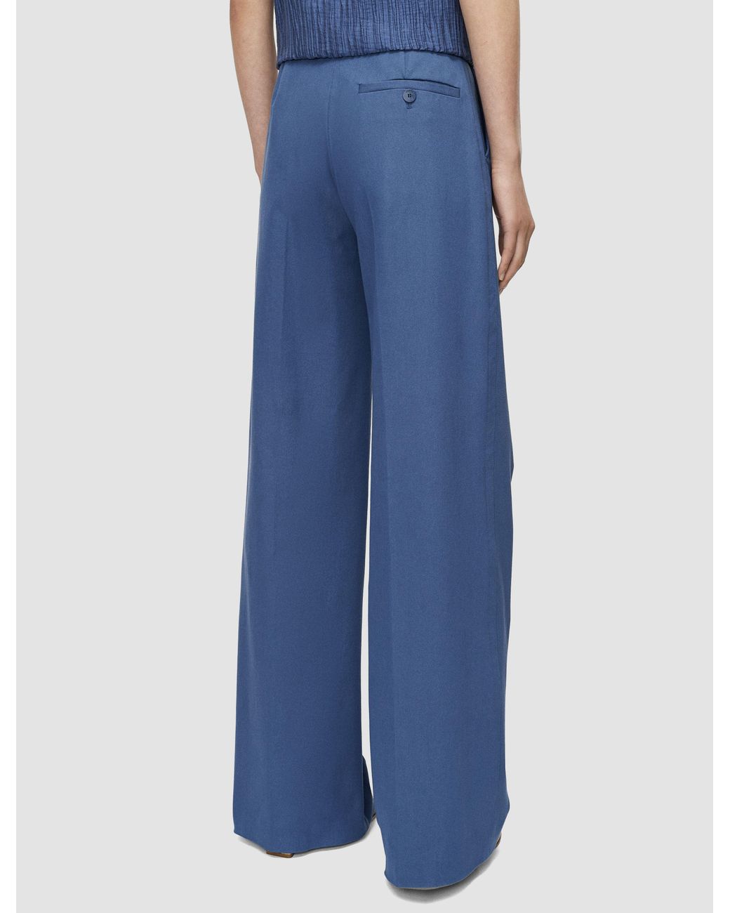 Joseph Blue Yukio Gabardine Stretch Trousers