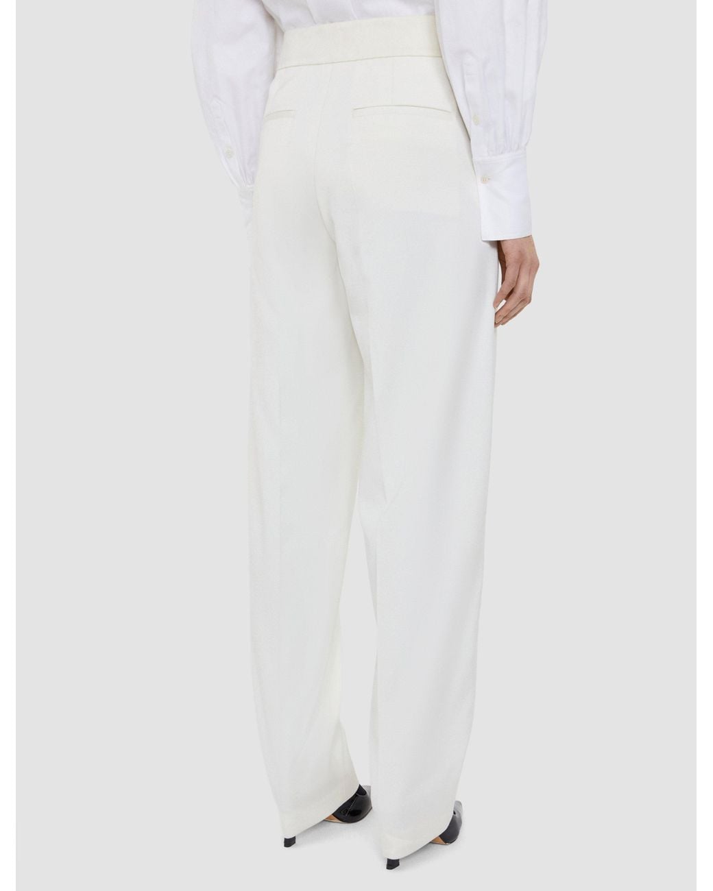 Joseph White Aix Tailored Crepe Trousers