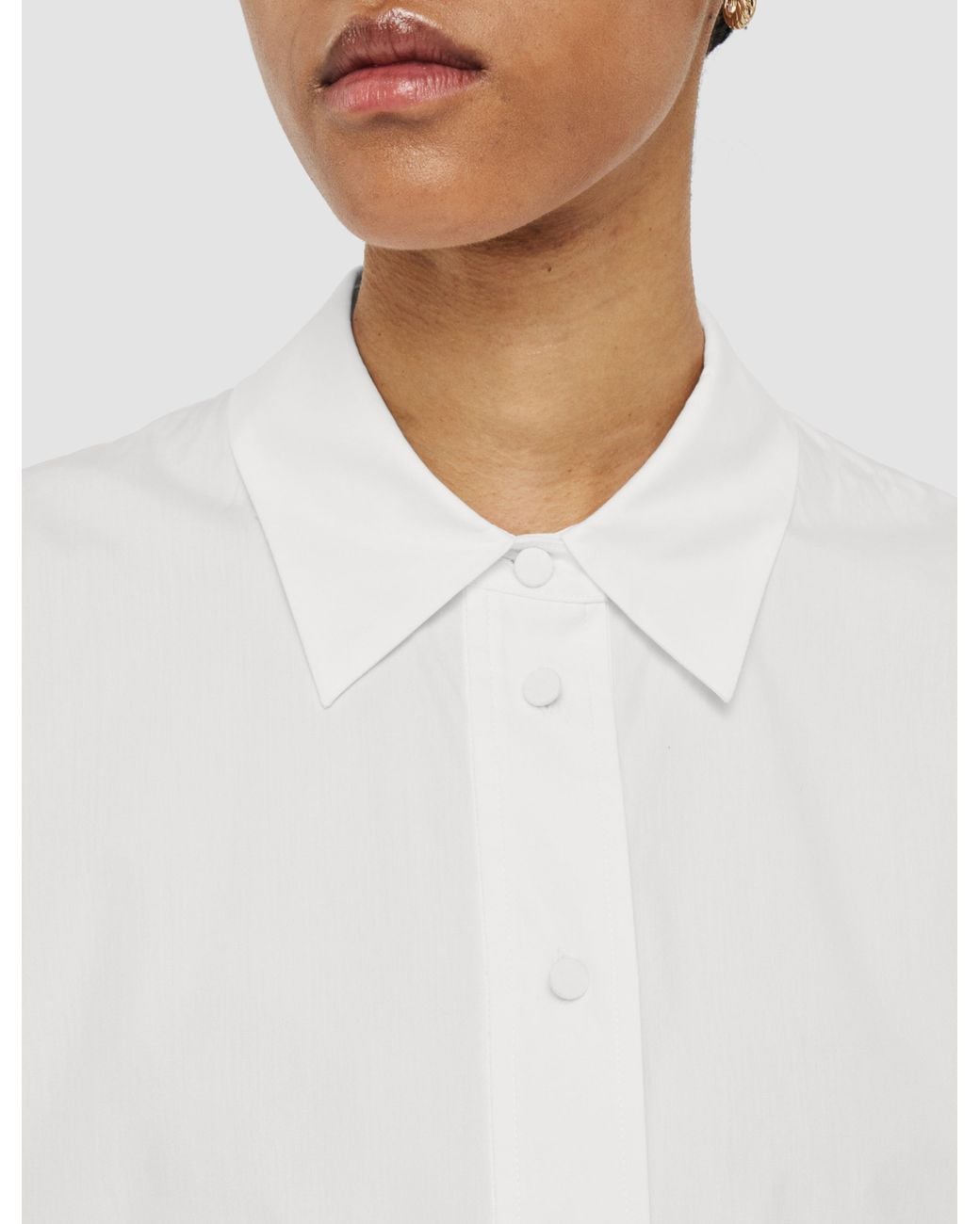 Joseph White Comete Poplin Cotton Shirt