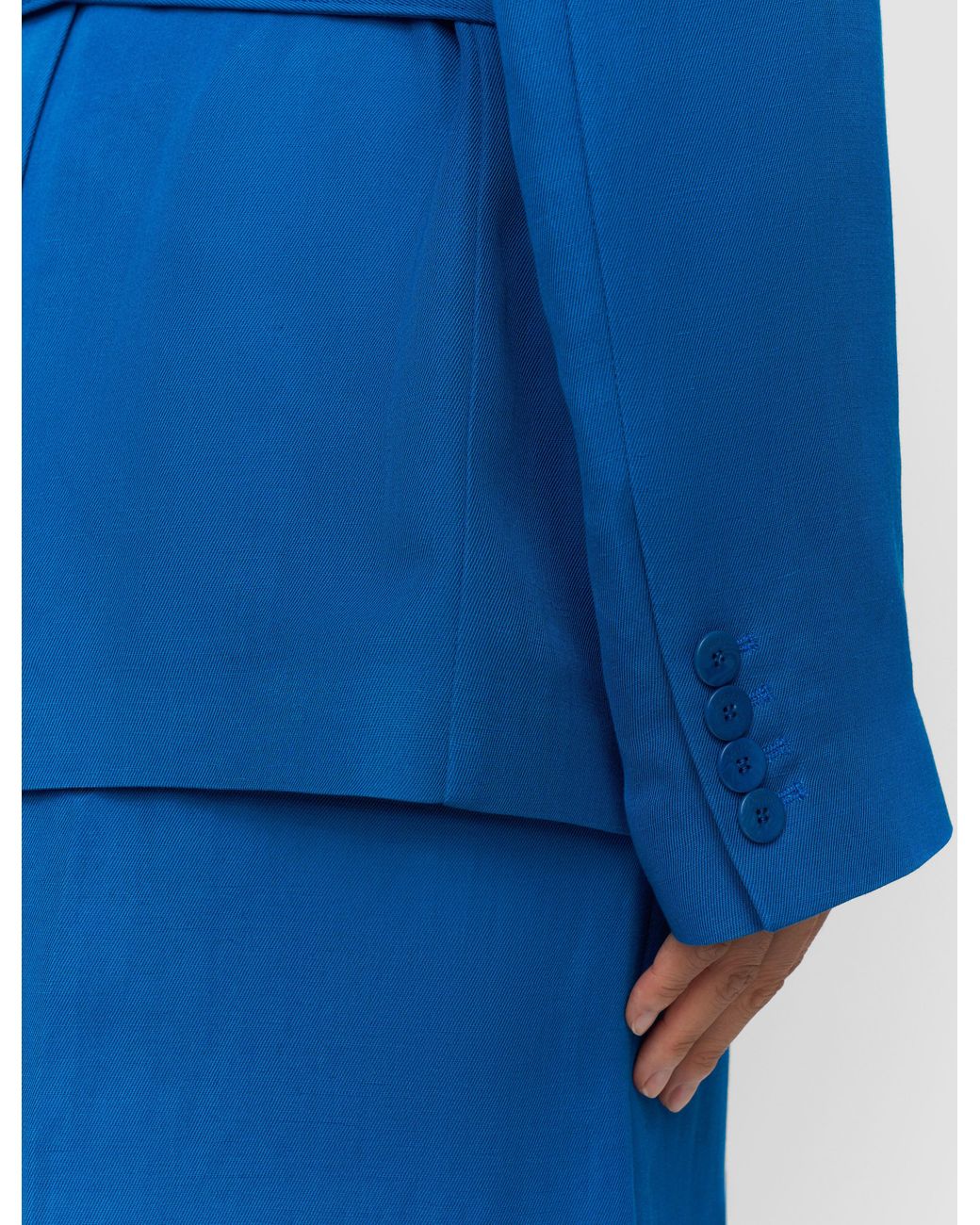 Joseph Blue Vinca Linen Blend Jacket
