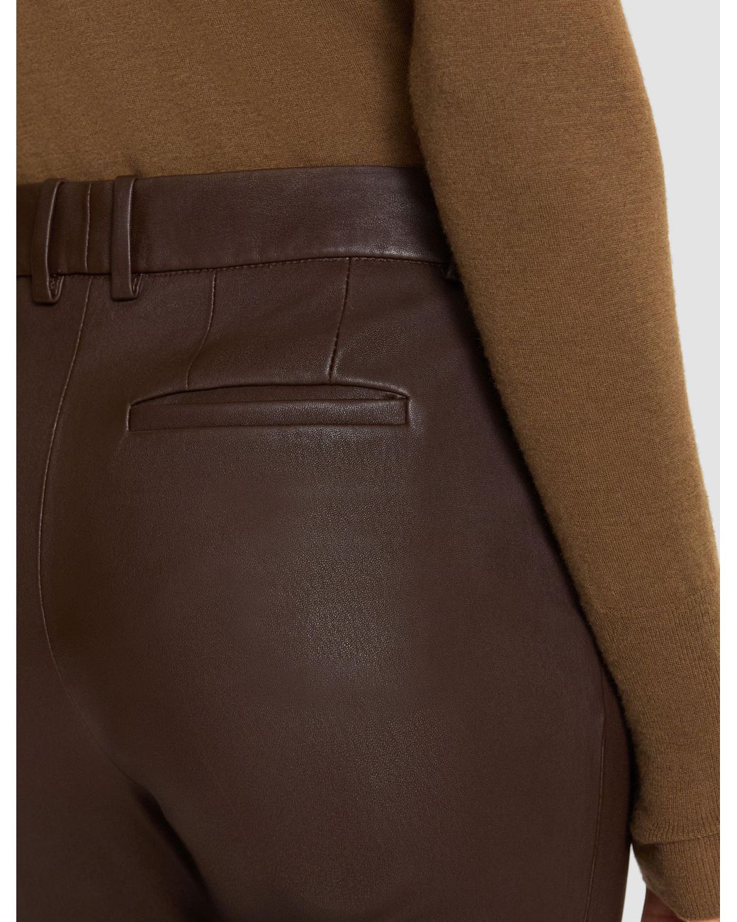Joseph Brown Coleman Long Leather Stretch Trousers