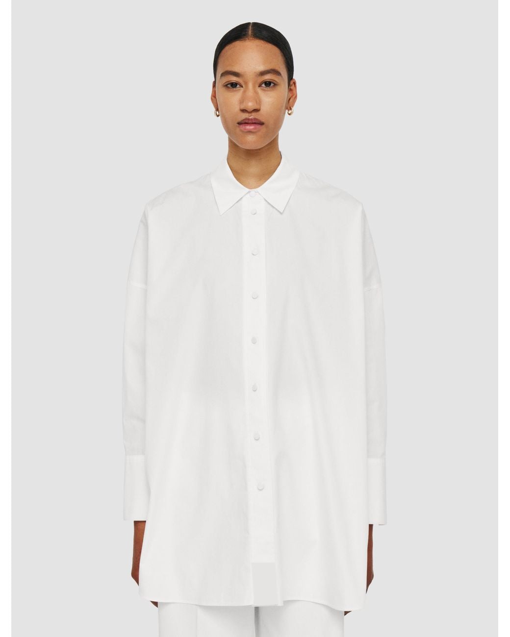 Joseph White Comete Poplin Cotton Shirt