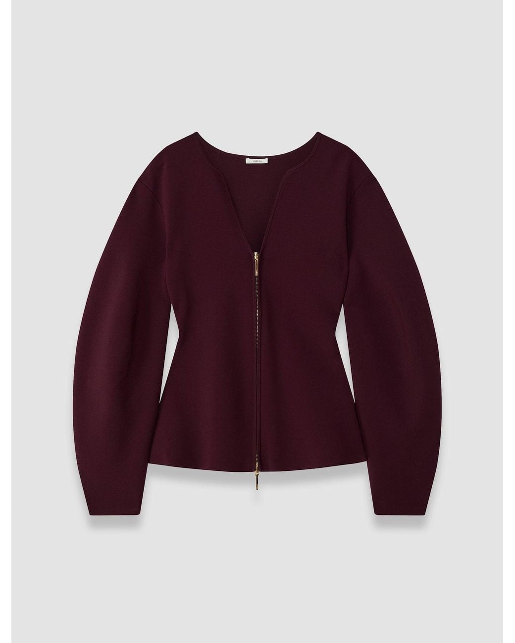 Joseph Purple Peggy Compact Milano Knit Jacket
