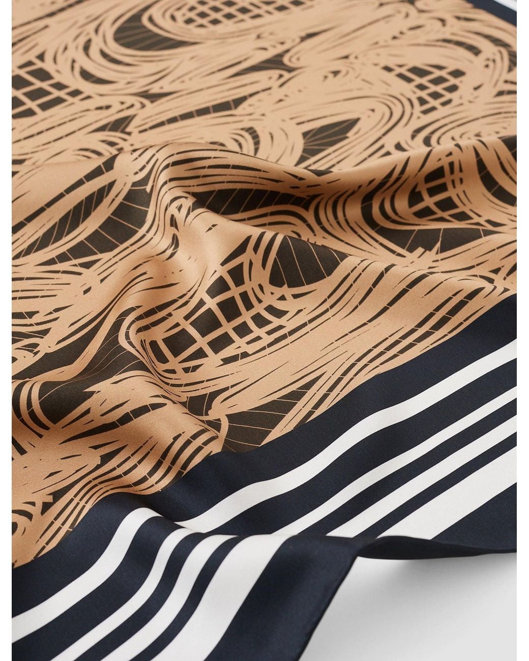 Joseph White Briar Large Silk Scarf