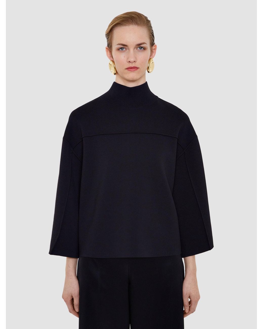 Joseph Blue Larrey Compact Milano Knit Top