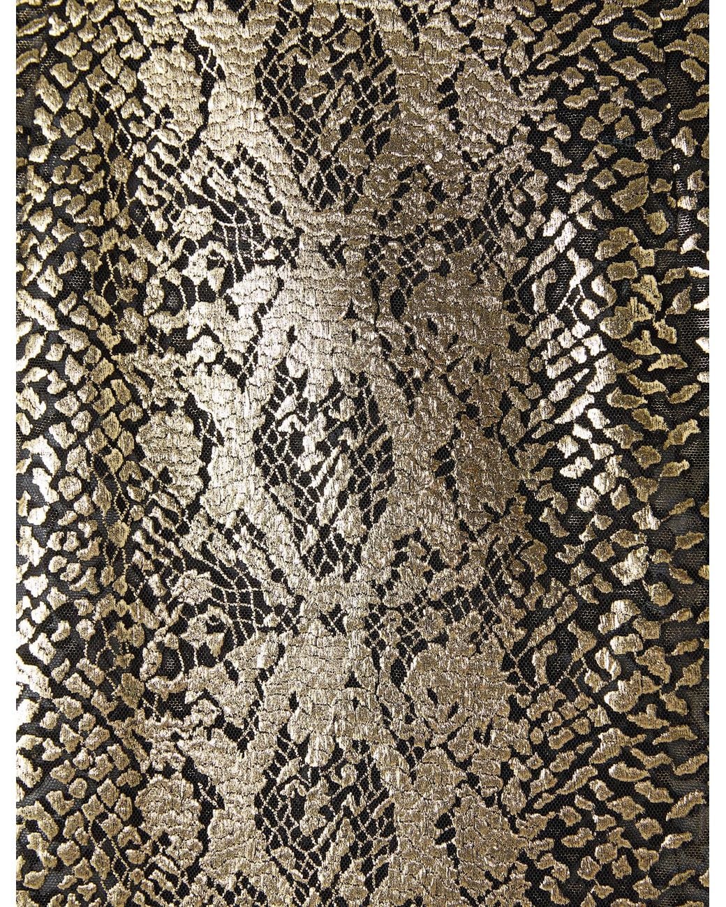 Joseph Metallic Abney Bullion Sheer Snake Skirt