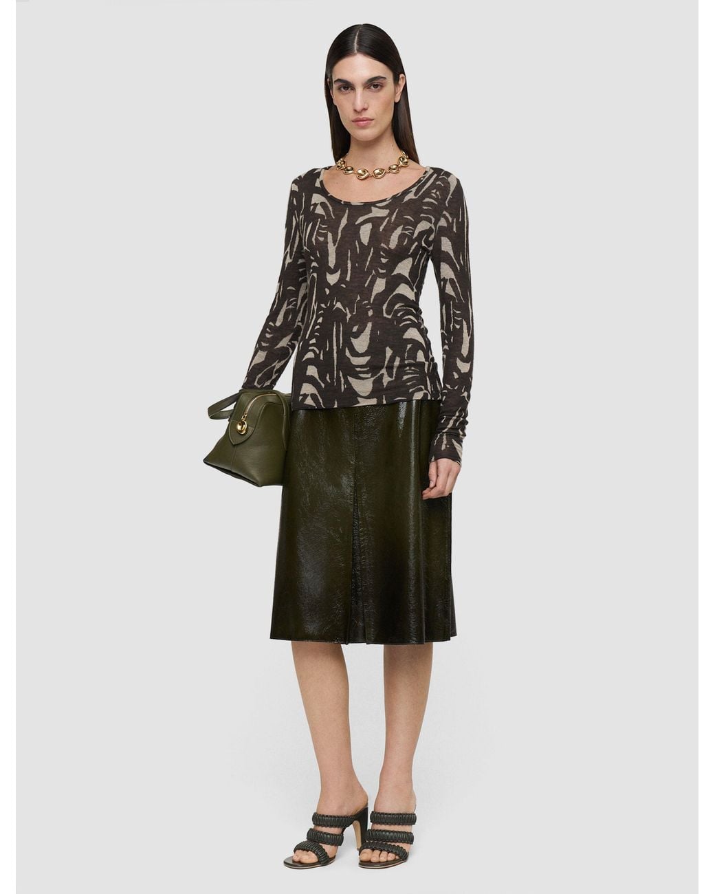 Joseph Multicolor Villa Cashair Jacquard Top