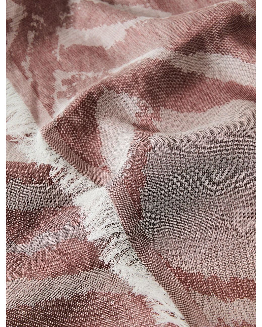 Joseph White Azalea Wool Cashmere Scarf