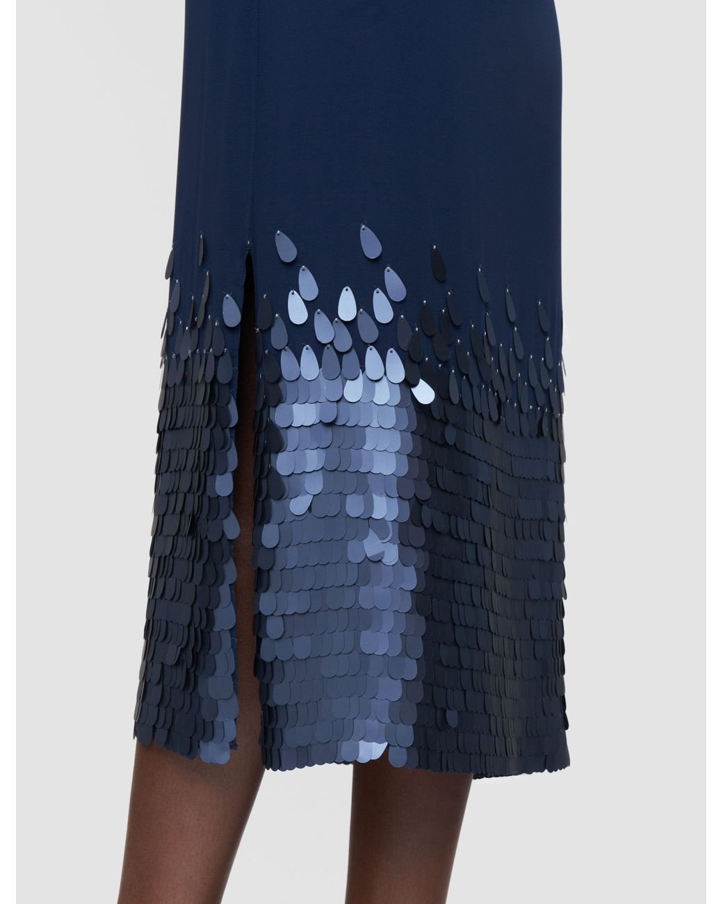 Joseph Blue Connie Chiffon Sequin Skirt