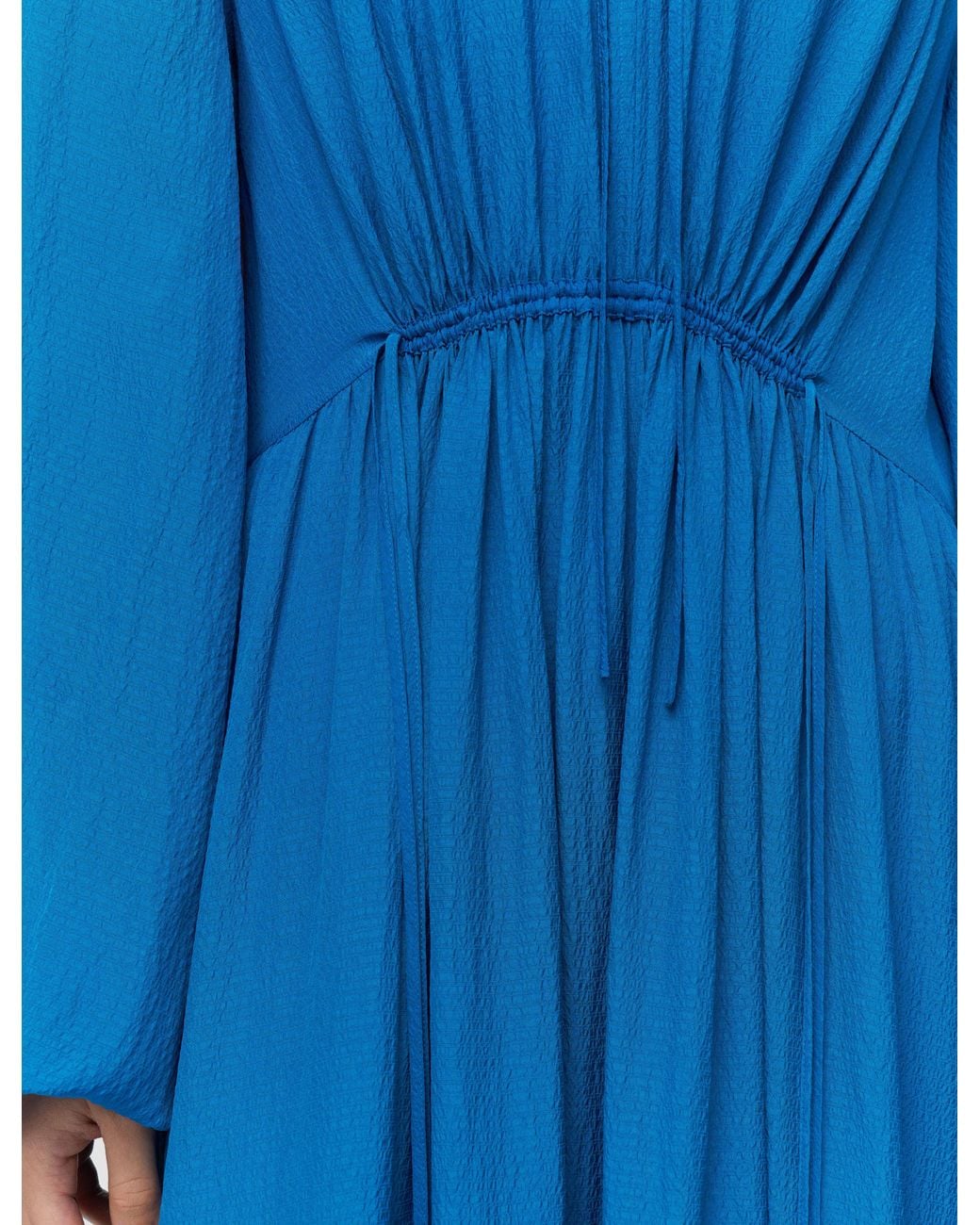 Joseph Blue Lotus Textured Silk Dress