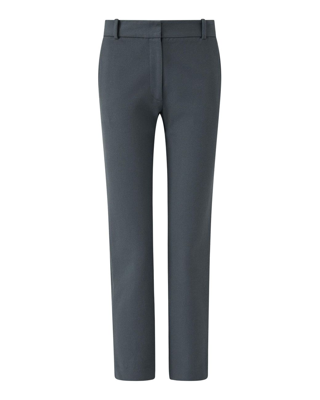 JOSEPH Synthetic Gabardine Stretch New Eliston Trousers in Cloud (Blue