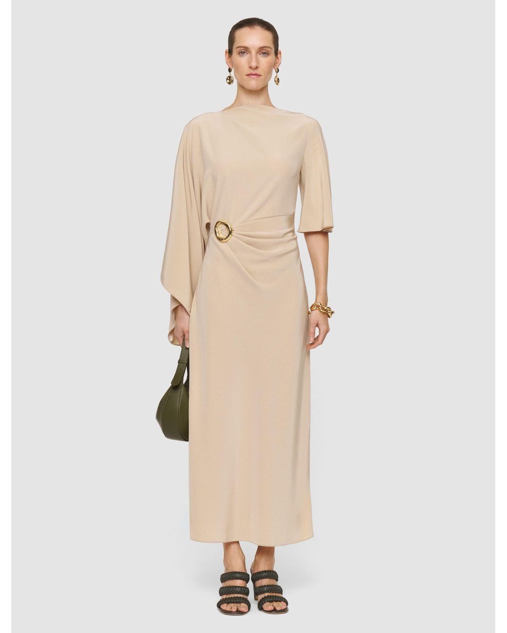 Joseph White Joya Satin Twill Dress