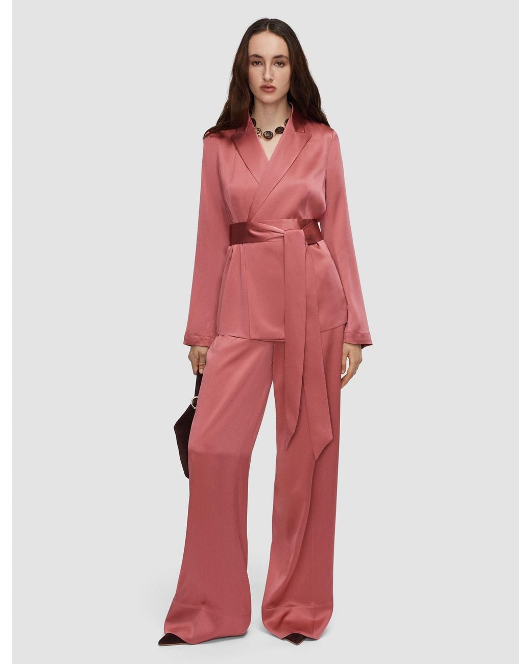 Joseph Red Archer Silk Satin Jacket