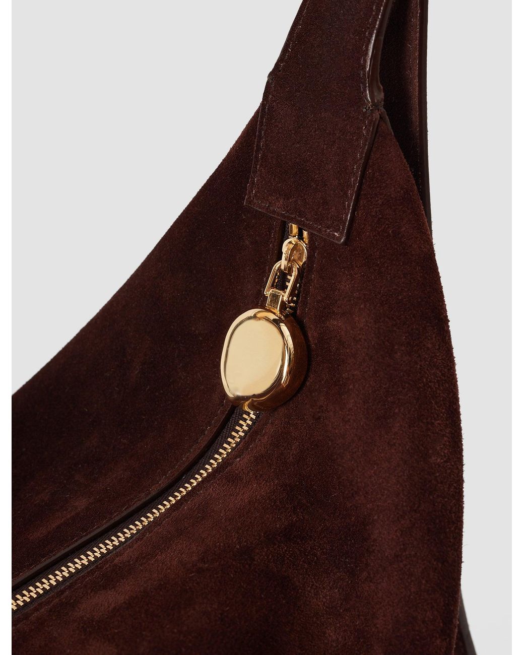 Joseph Blue Large Bean Suede Bag