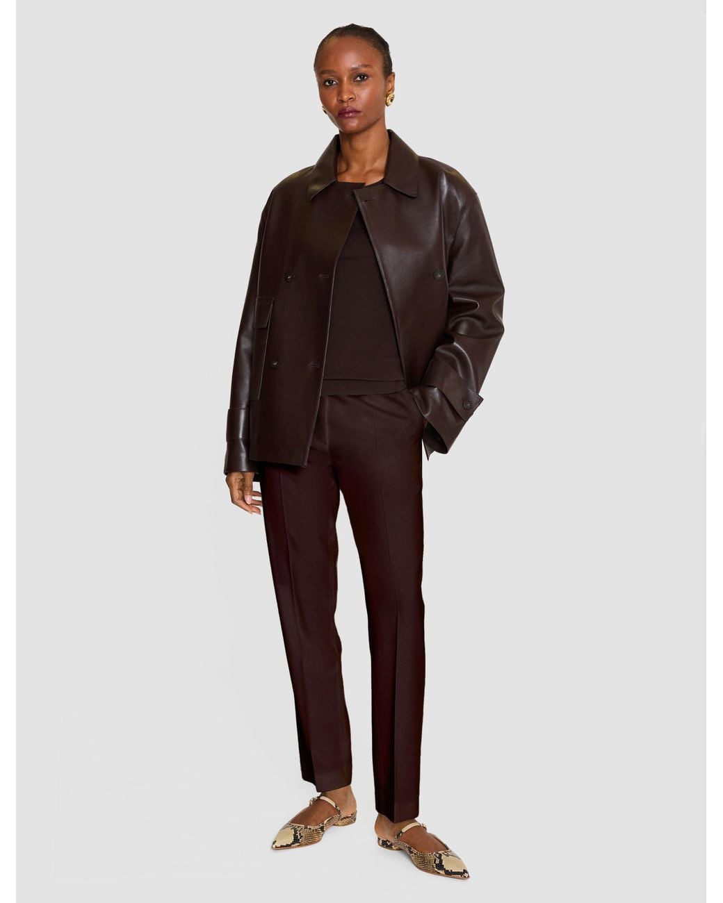 Joseph Brown Coleman Long Virgin Wool Trousers