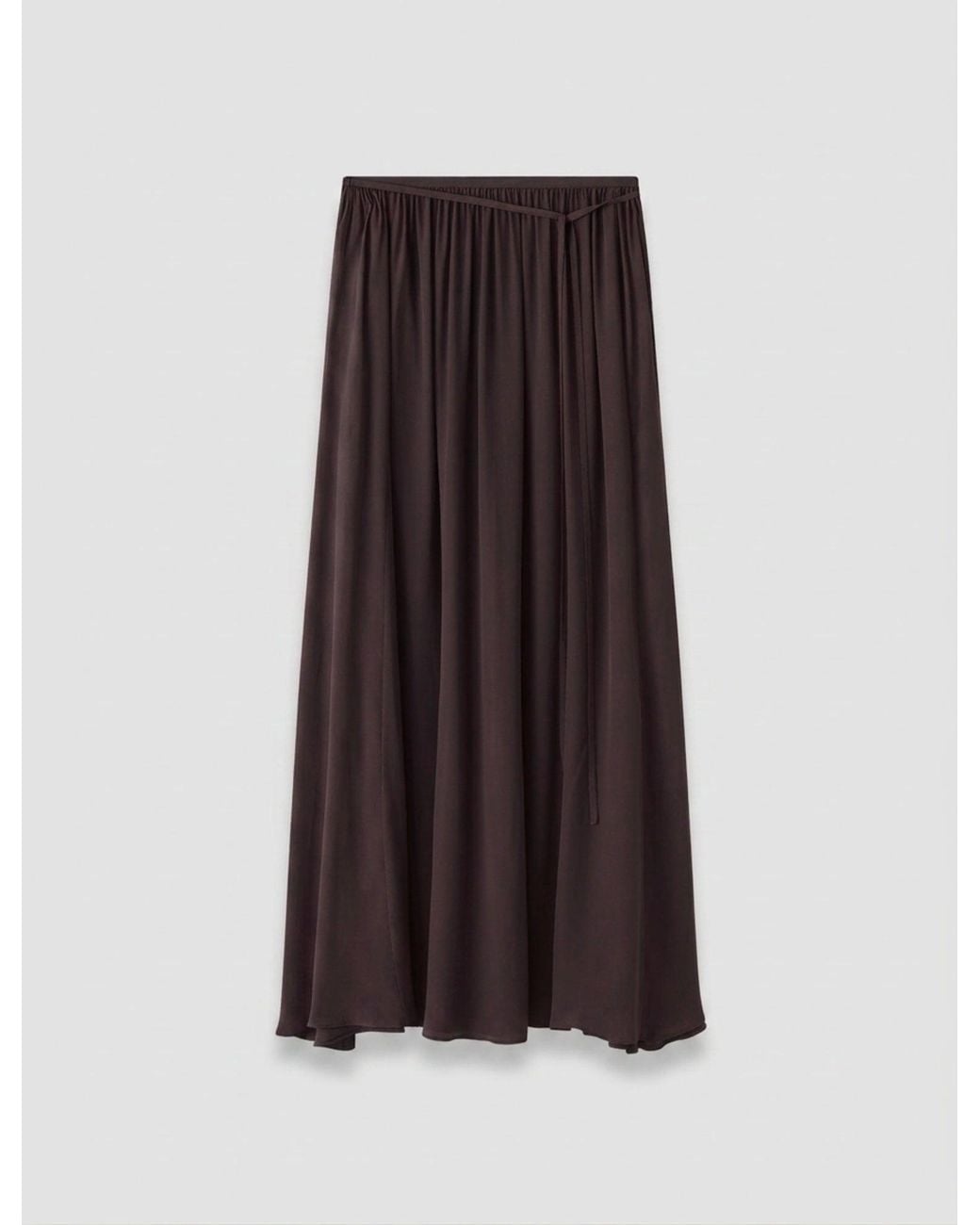 Joseph White Elba Silk Blend Crepe Skirt
