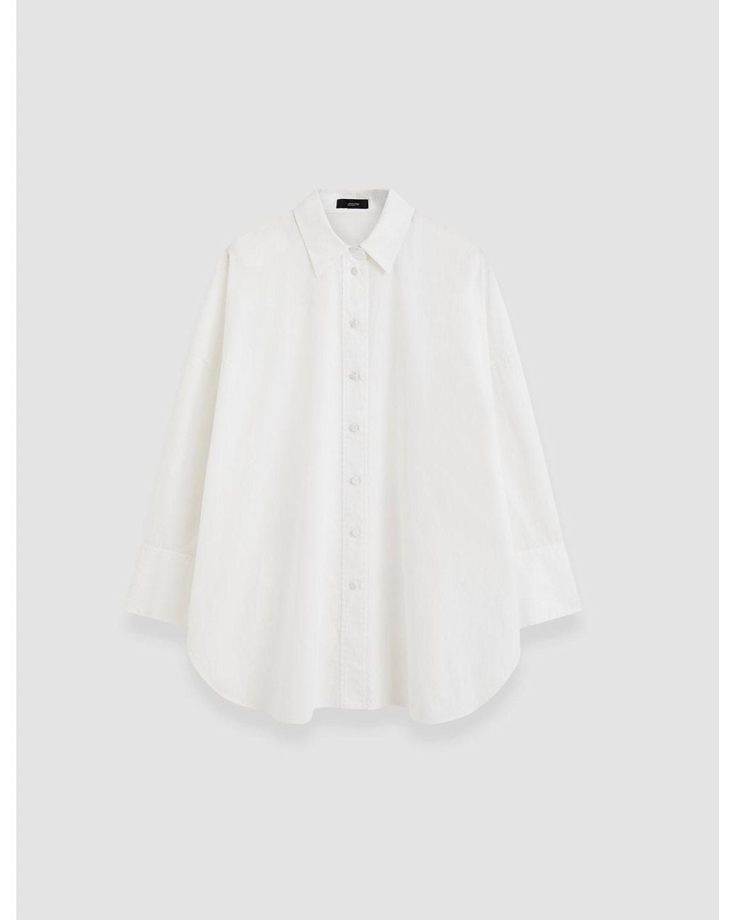 Joseph White Comete Poplin Cotton Shirt