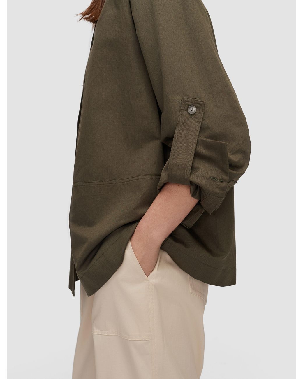 Joseph Natural Mars Cotton Linen Shirt