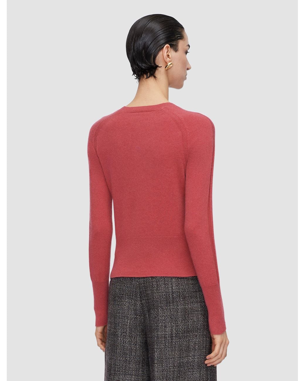 Joseph Red Melby Light Pure Cashmere Jumper