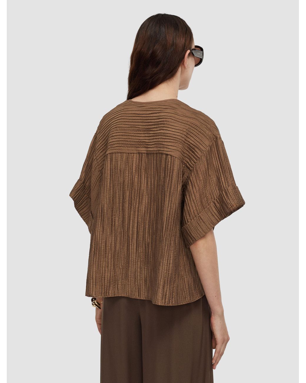 Joseph Brown Yani Fluid Crinkle Blouse