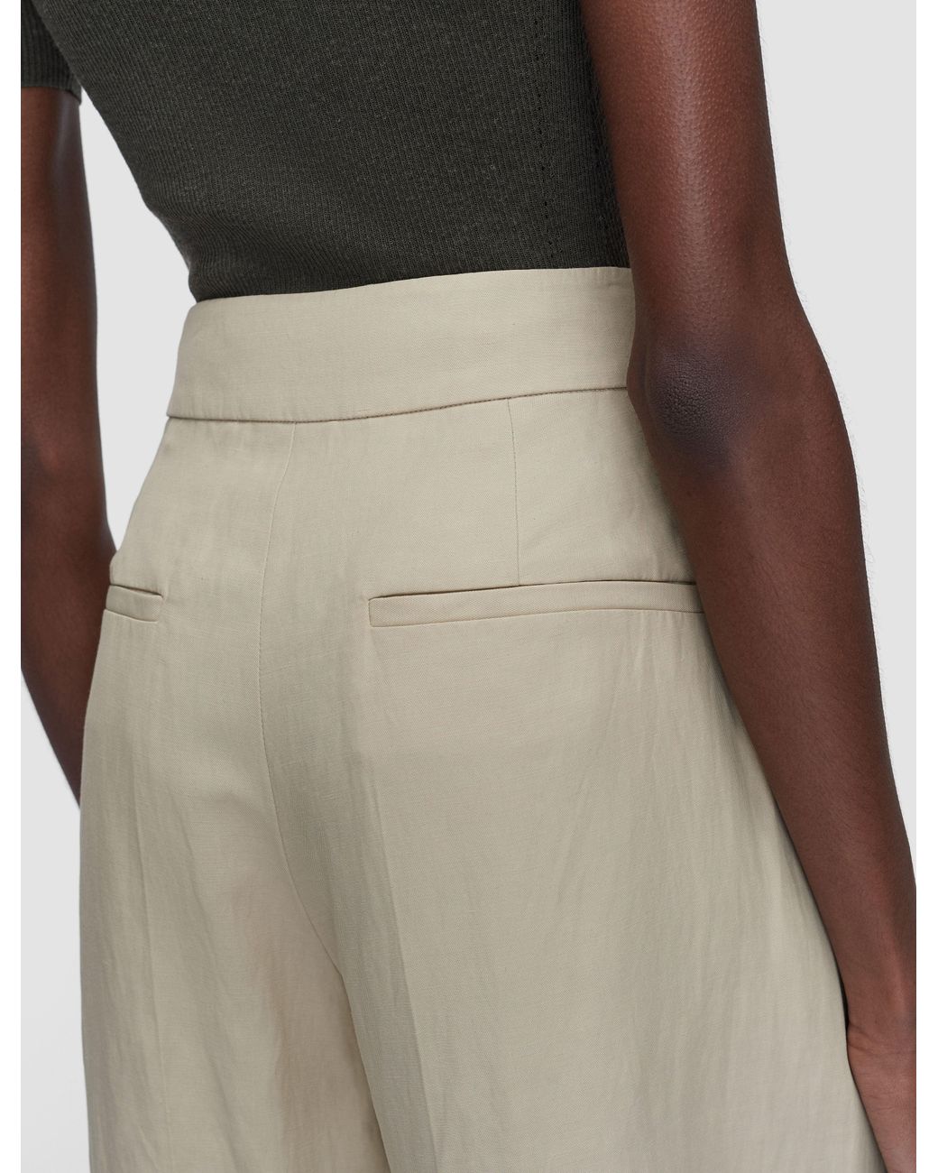 Pantalon Aix En Lin Mélangé Joseph en coloris Natural
