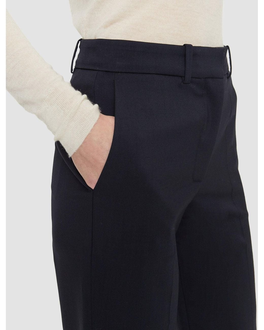 Joseph Blue Morissey Tailoring Wool Stretch Trousers