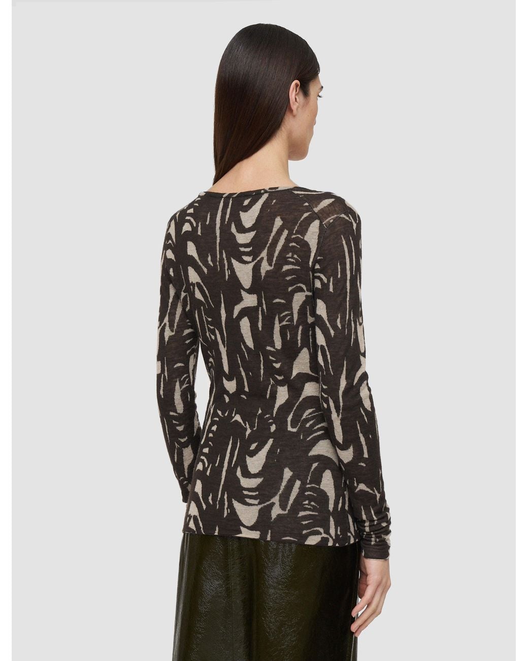 Joseph Multicolor Villa Cashair Jacquard Top