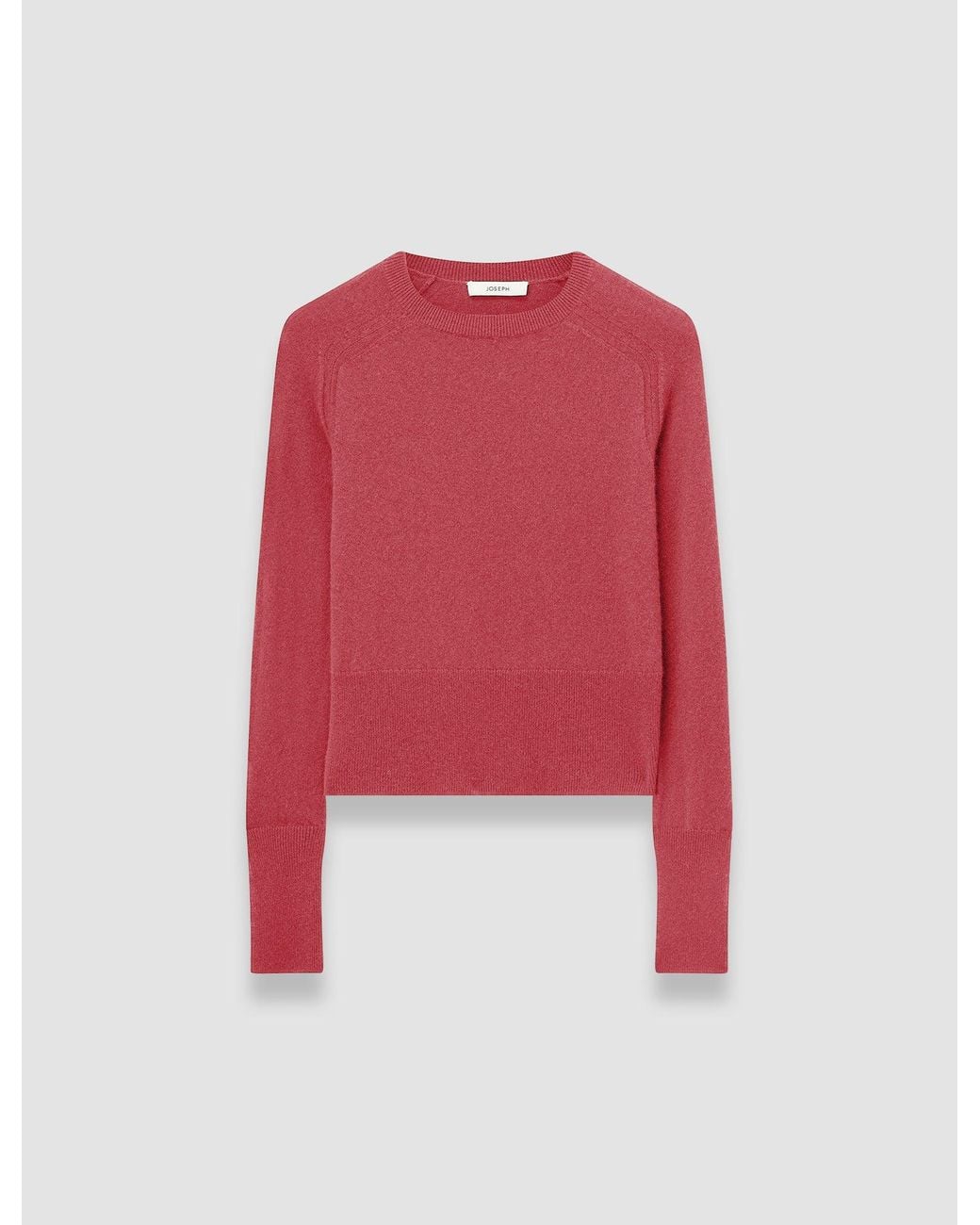 Joseph Red Melby Light Pure Cashmere Jumper