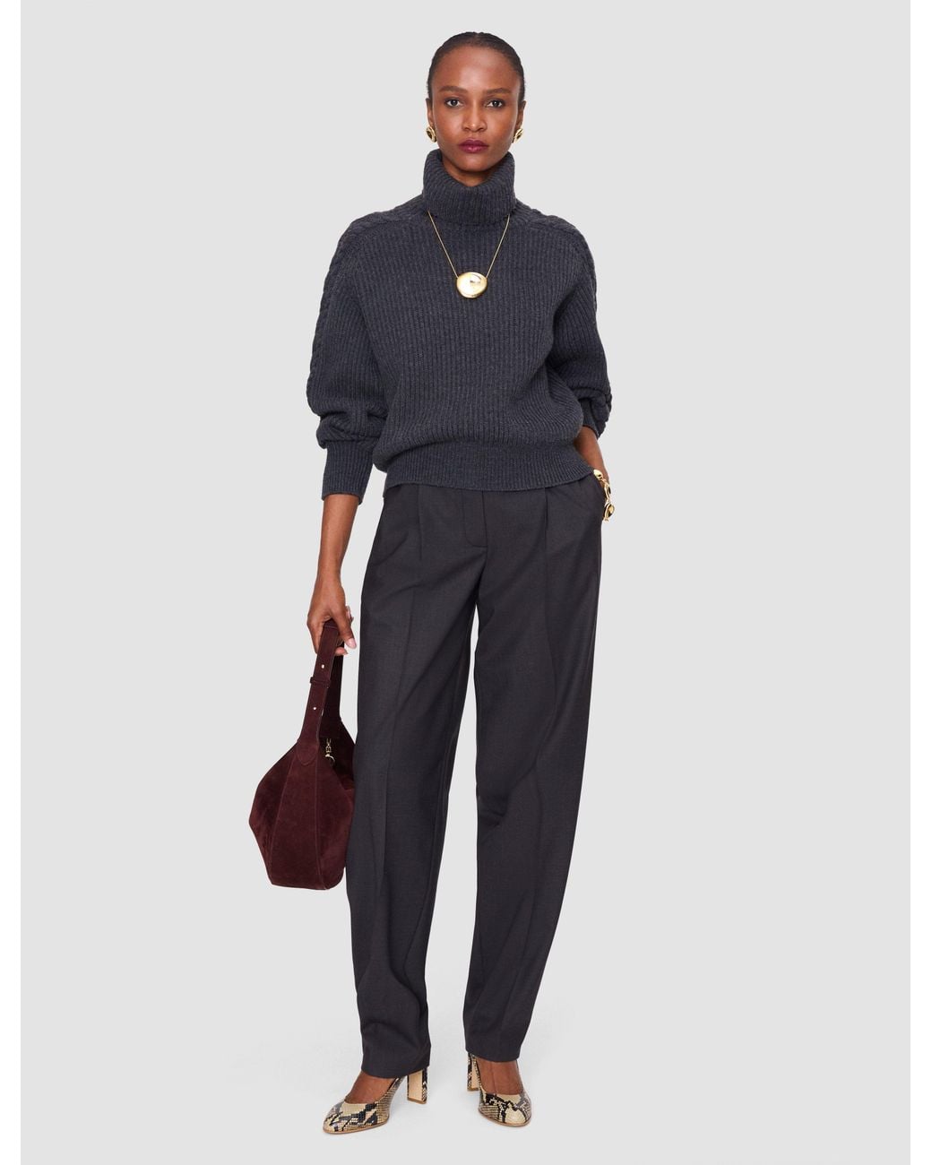 Joseph Gray Toni Wool Tailoring Trousers
