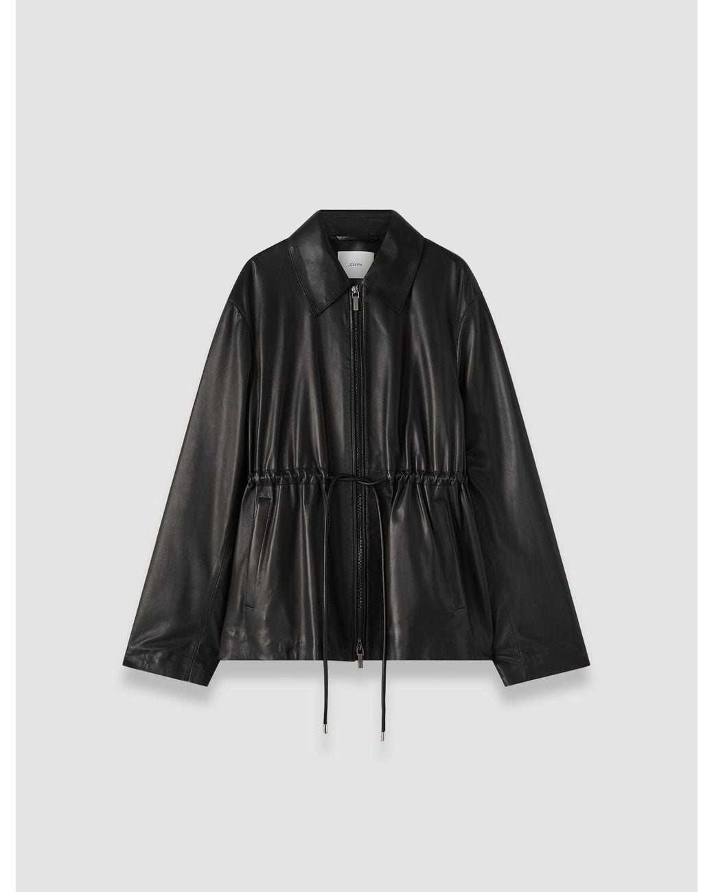 Joseph Black Tullia Soft Nappa Leather Jacket