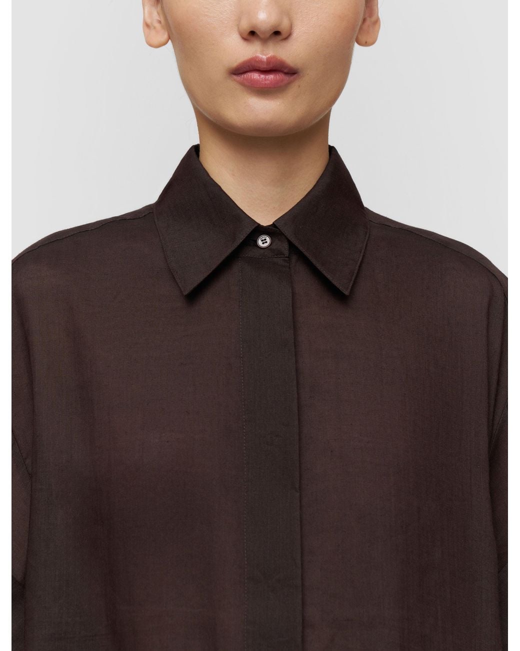 Joseph Brown Justi Ramie Voile Shirt