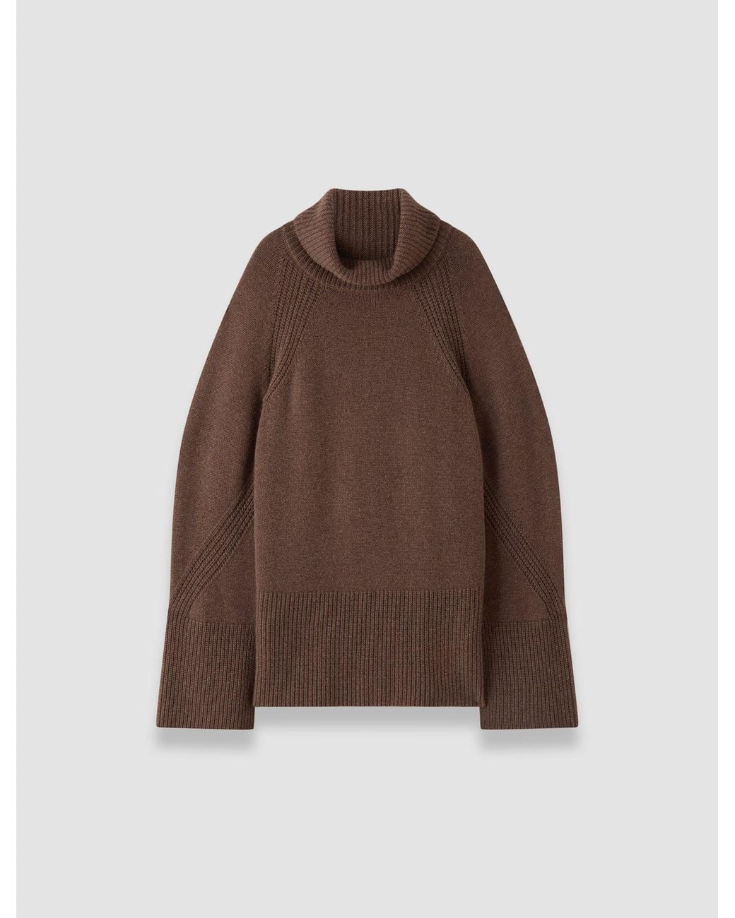 Joseph Brown Loftus Pure Cashmere High Neck Jumper