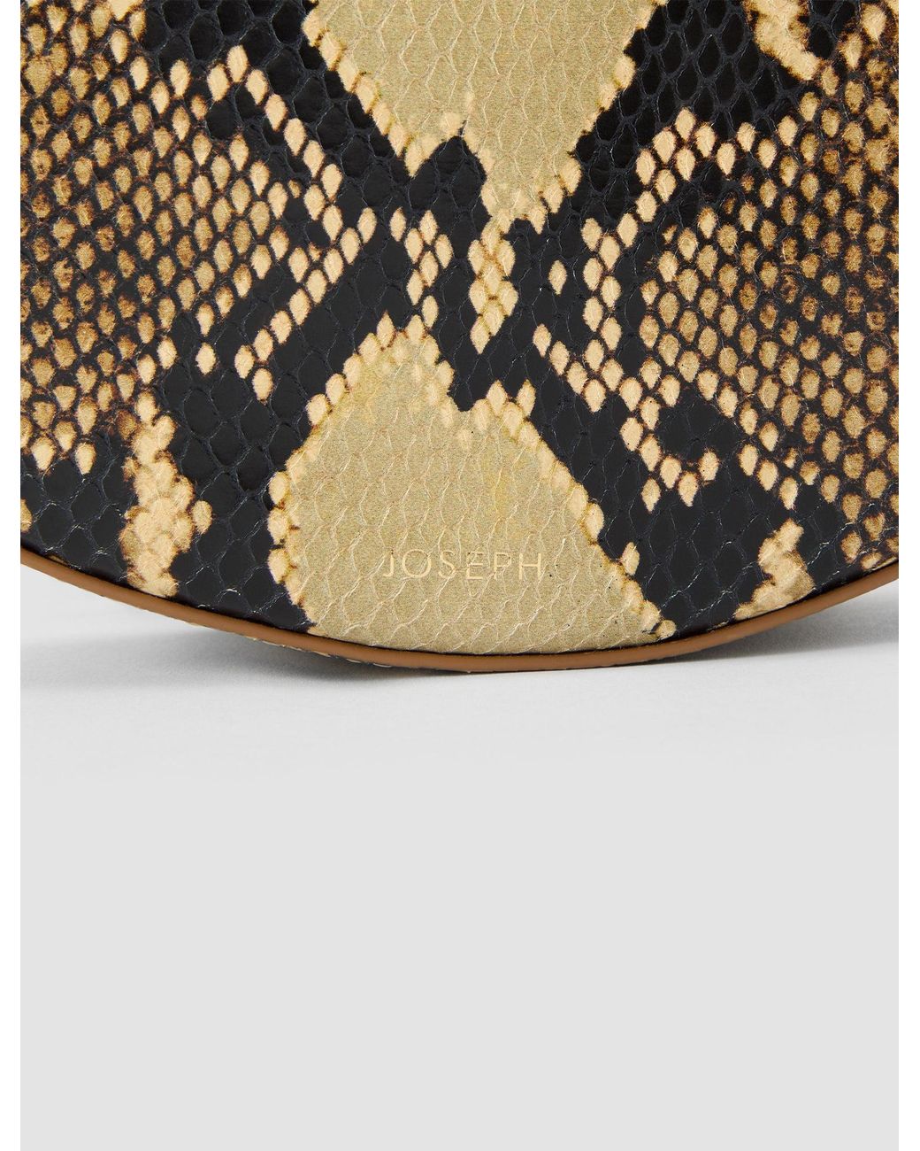 Joseph Natural Bean Snake Leather Bag