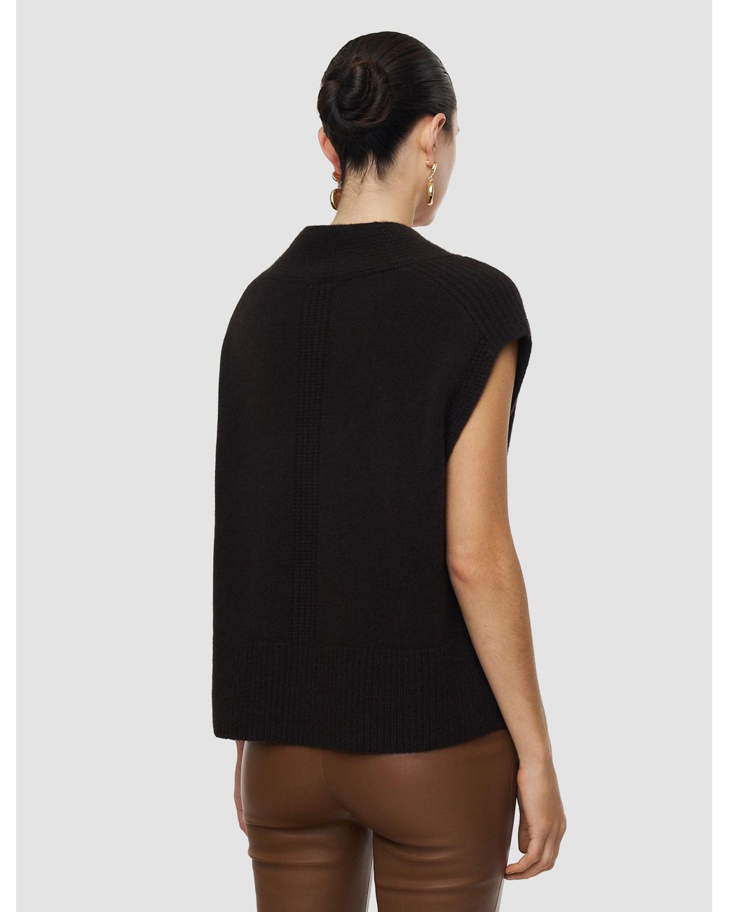 Joseph Black Mena Pure Cashmere Vest