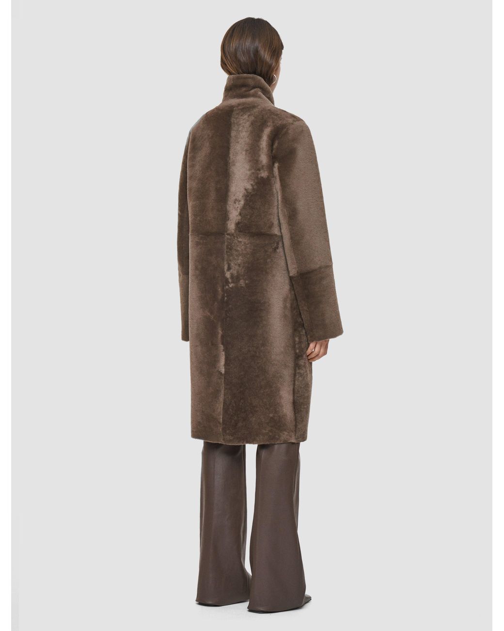 Joseph Natural Britanny Reversible Soft Shearling Coat