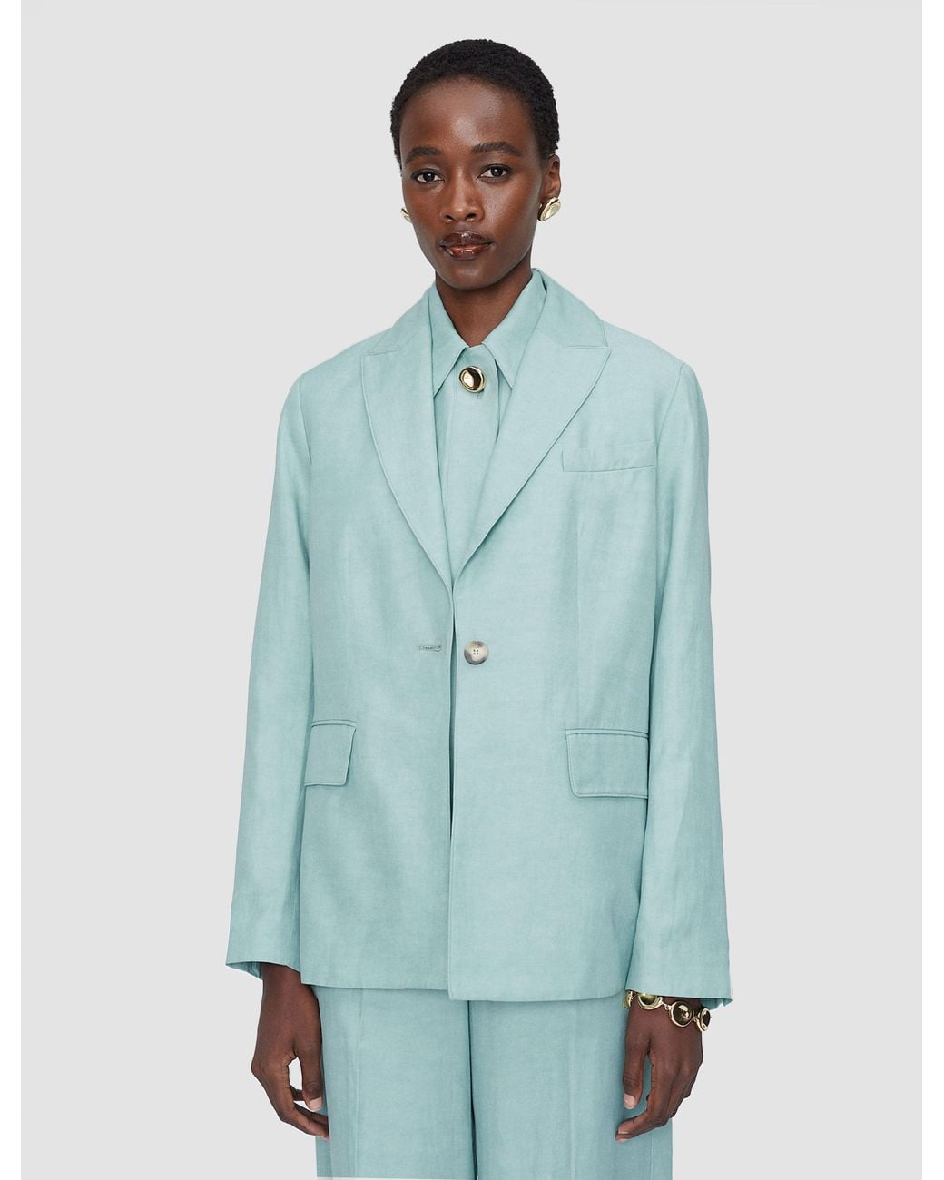 Joseph Blue Rochd Light Linen Blend Jacket