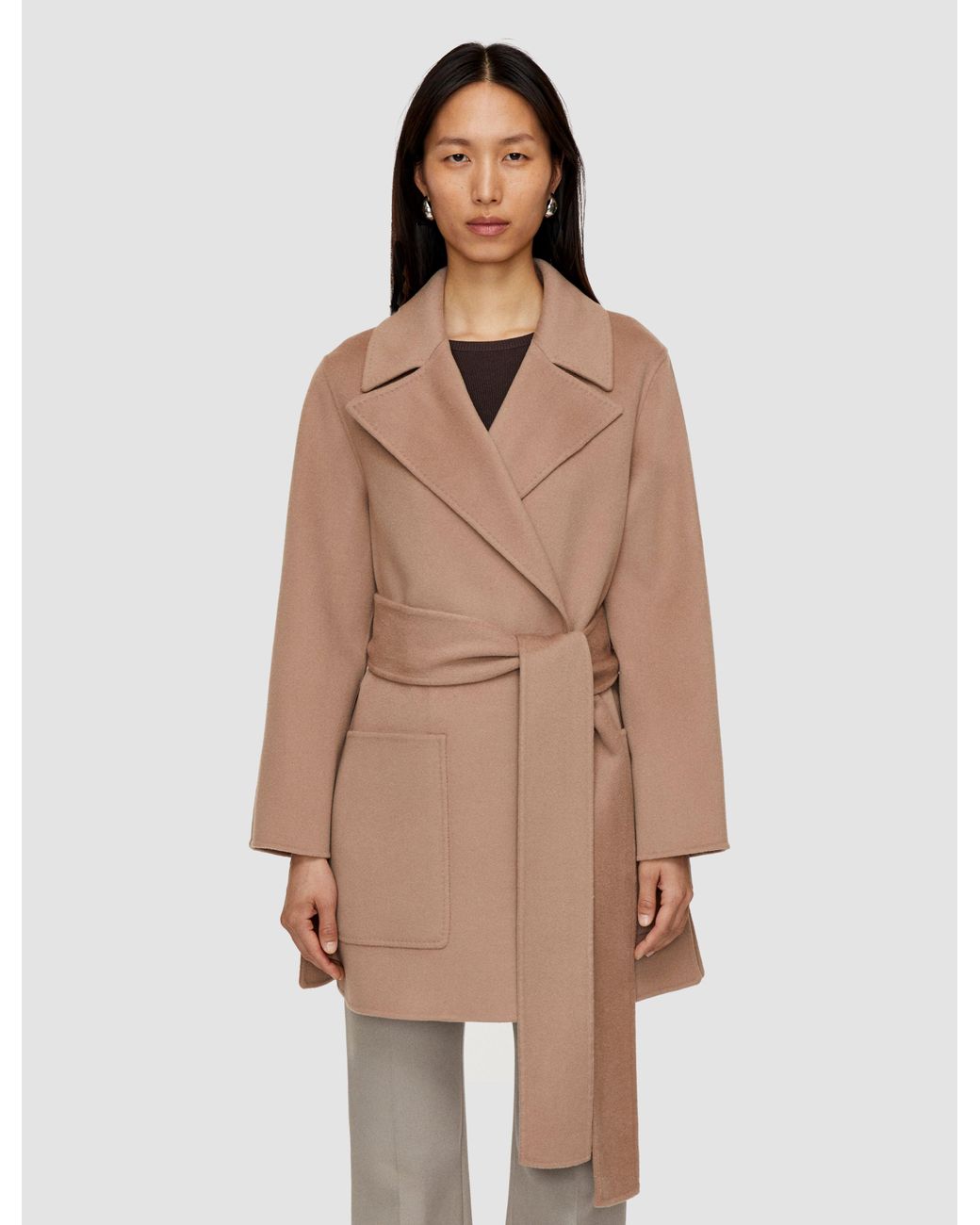 Joseph Natural Clemence Double Face Cashmere Coat