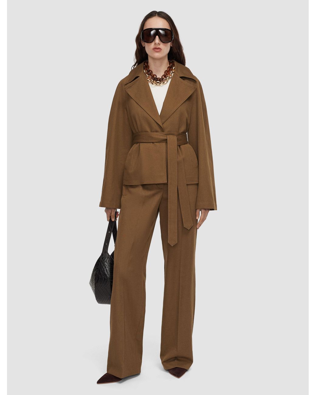 Joseph Natural Leda Cotton Twill Jacket