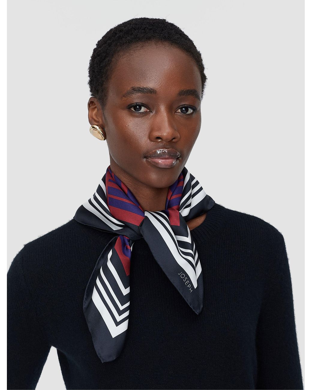 Joseph Purple Chilie Silk Scarf