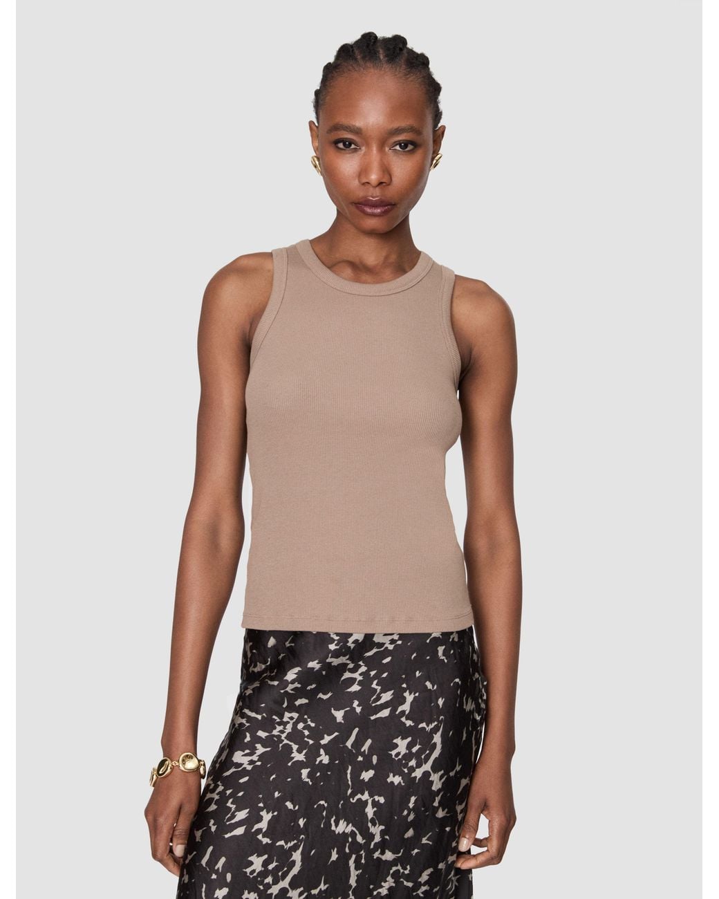 Joseph White Yeux Cotton Rib Vest