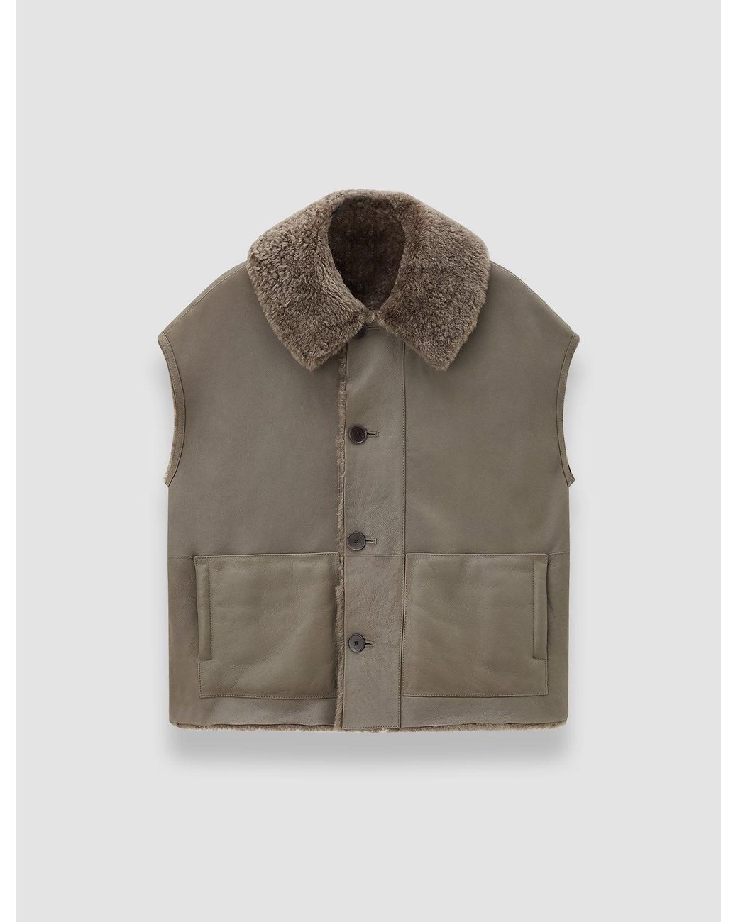 Joseph Brown Molin Reversible Shearling Gilet