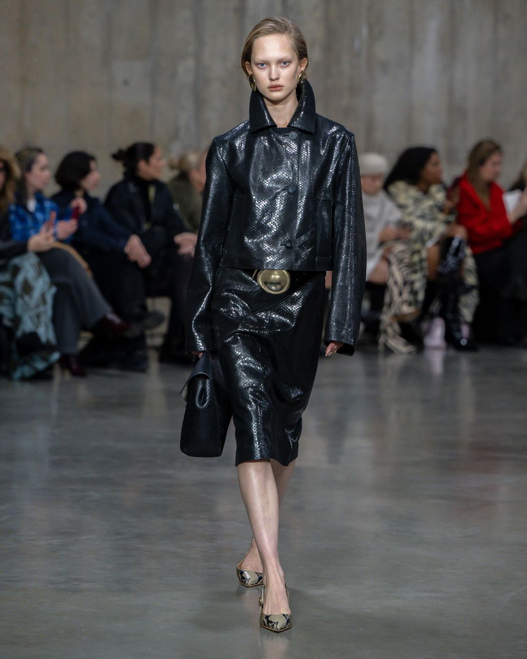 Joseph Black Edale Scaled Leather Jacket