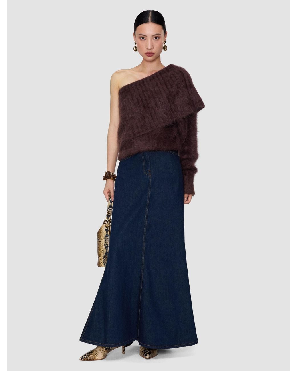 Joseph Blue Parwich Super Brushed Cashmere Jumper